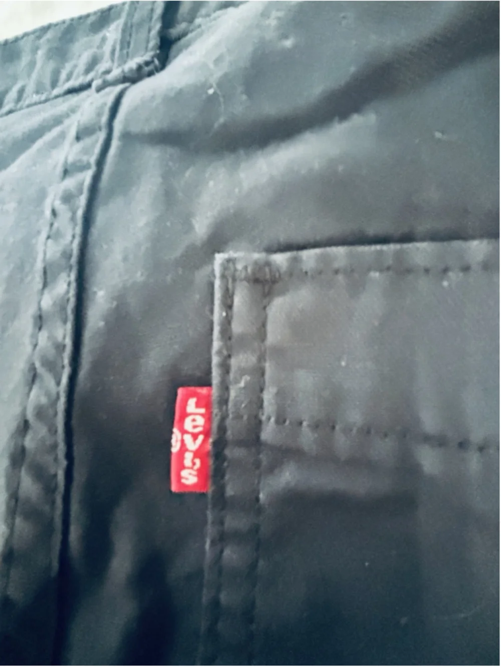 Levi’s Women’s Superlow Cargo Pants 26x32 Black Low Rise Wide Leg Y2K Style